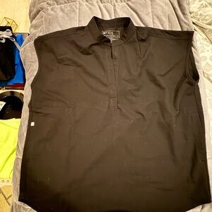 FIGS Rafaela oversized scrub top, cap sleeves, black, great condition, M